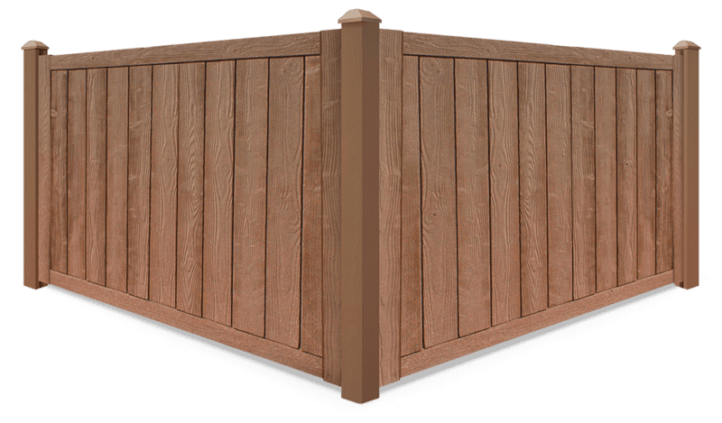 Red Cedar Simtek composite fence contractor in Dallas-Fort Worth Metroplex