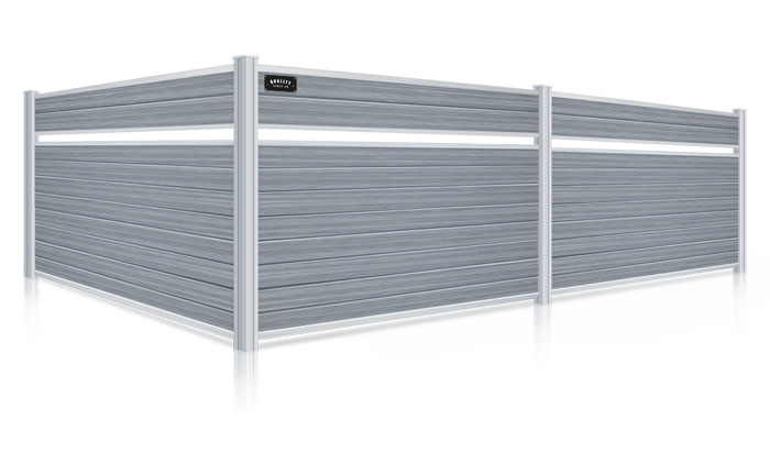 Commercial Composite Fence installation for the Dallas-Fort Worth Metroplex area.