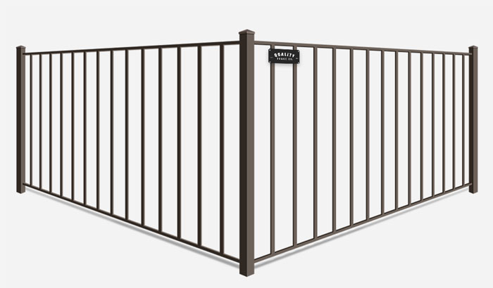 2 rail aluminum metal fence contractor in Dallas-Fort Worth Metroplex