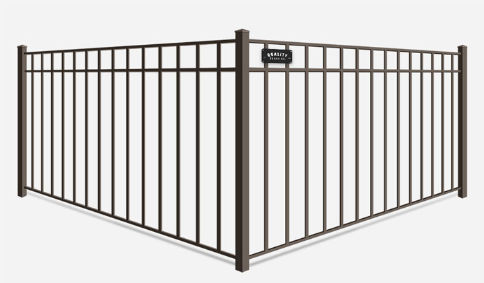 3 rail aluminum metal fence contractor in Dallas-Fort Worth Metroplex