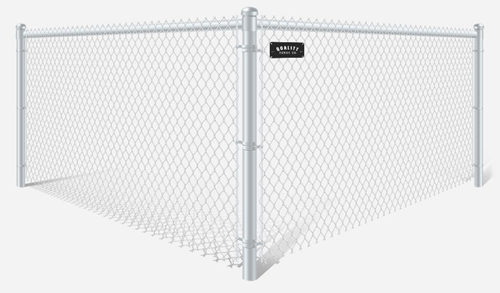 White PVC-Coated chain link fence contractor in Dallas-Fort Worth Metroplex
