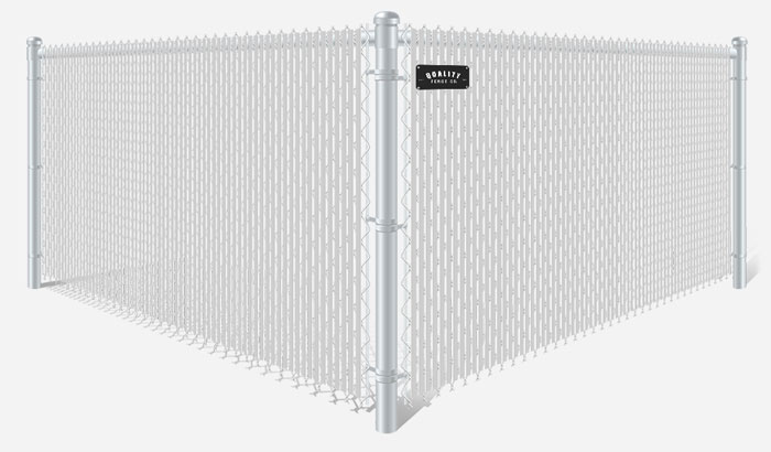 White chain link fence with white privacy slats in Dallas-Fort Worth Metroplex