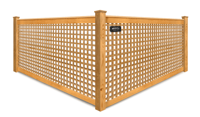 Decorative Lattice wood fence company in Dallas-Fort Worth Metroplex