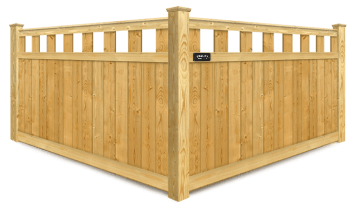 Extended Alternating Pickets wood fence company in Dallas-Fort Worth Metroplex