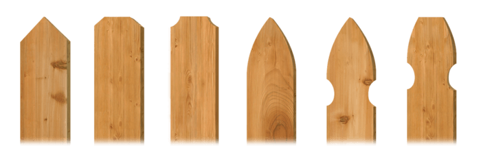 Picket styles - wood fence company in Dallas-Fort Worth Metroplex