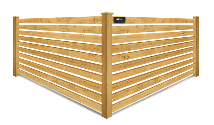 Horizontal Spaced Picket wood fence company in Dallas-Fort Worth Metroplex