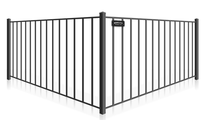 2 Rail wrought iron fence company in Dallas-Fort Worth Metroplex