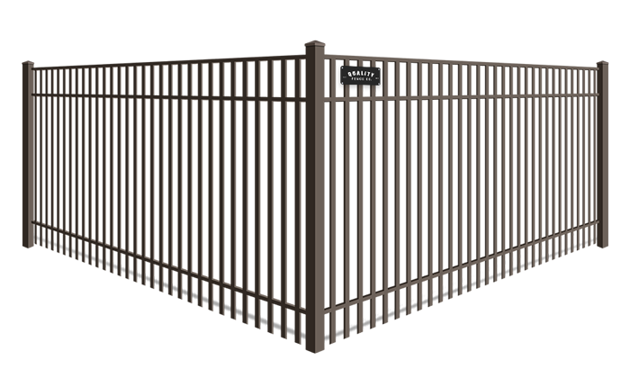 Double Picket wrought iron fence company in Dallas-Fort Worth Metroplex