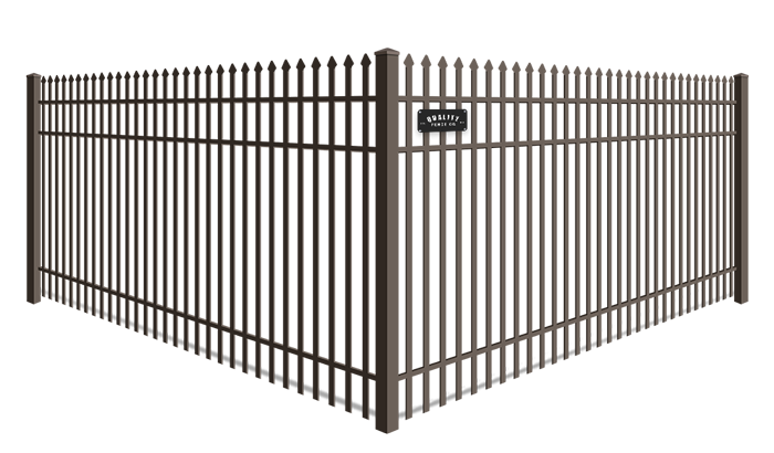 Double Picket Spear Top wrought iron fence company in Dallas-Fort Worth Metroplex
