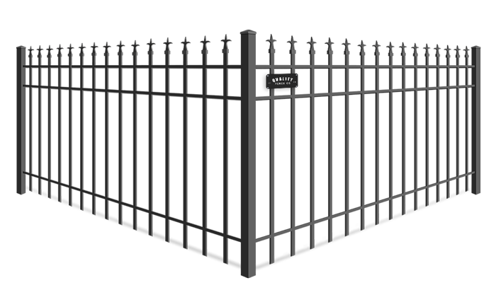 Trident Finial wrought iron fence company in Dallas-Fort Worth Metroplex