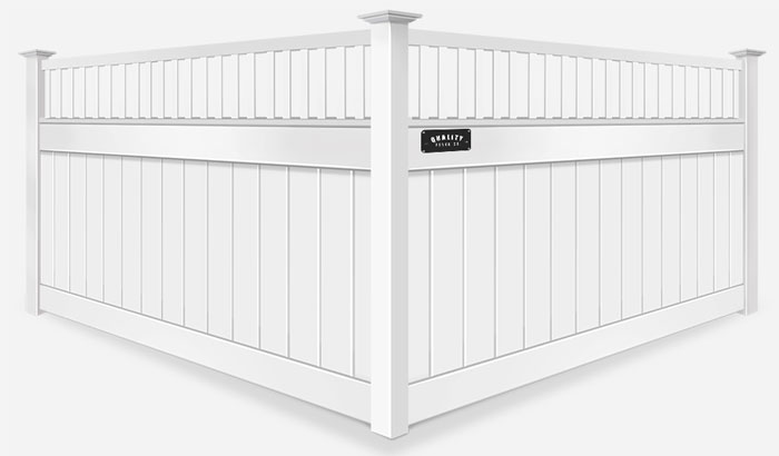 Vinyl decorative fencing in Dallas Texas