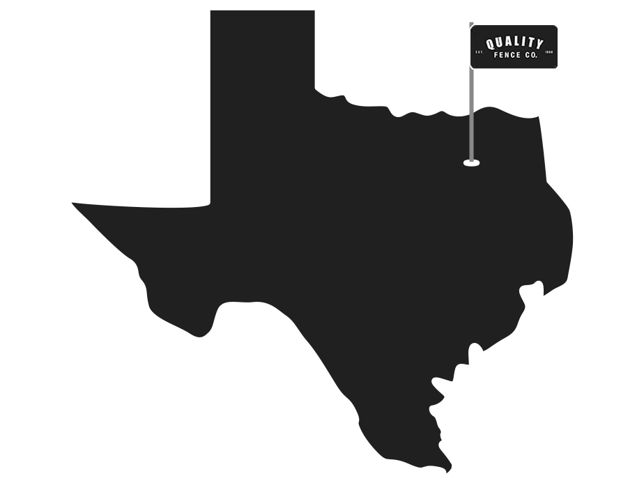 Fence company service area in Dallas-Fort Worth Metroplex